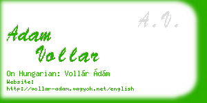 adam vollar business card