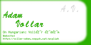 adam vollar business card